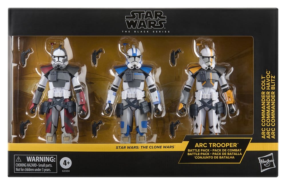 Star Wars: The Clone Wars Black Series Action Figure 3-Pack ARC Trooper Havoc, Colt & Blitz 15 cm 5010996403551