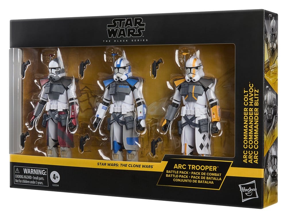 Star Wars: The Clone Wars Black Series Action Figure 3-Pack ARC Trooper Havoc, Colt & Blitz 15 cm 5010996403551
