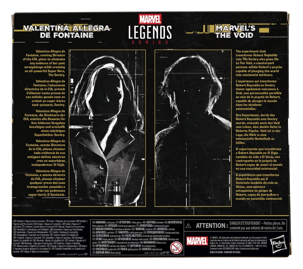 Thunderbolts Marvel Legends Action Figure 2-Pack Valentina Allegra de Fontaine & Marvel's The Void 15 cm 5010996407276