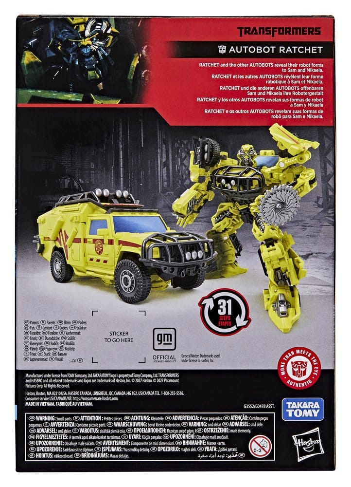 Transformers Studio Series Voyager Class Action Figure Ratchet 17 cm 5010996448033
