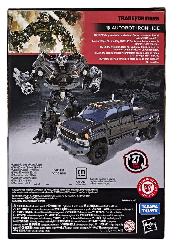 Transformers Studio Series Voyager Class Action Figure Ironhide 17 cm 5010996448040