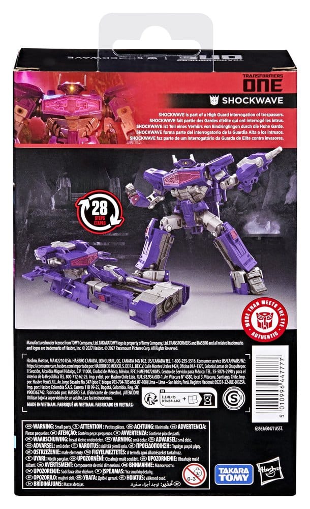 Transformers One Studio Series Deluxe Class Action Figure Shockwave 13 cm 5010996447777
