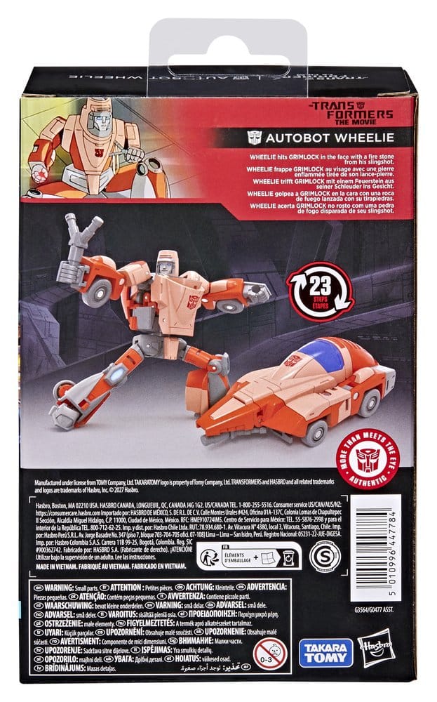 The Transformers: The Movie Transformers Studio Series Deluxe Class Action Figure Autobot Wheelie 11 cm 5010996447784