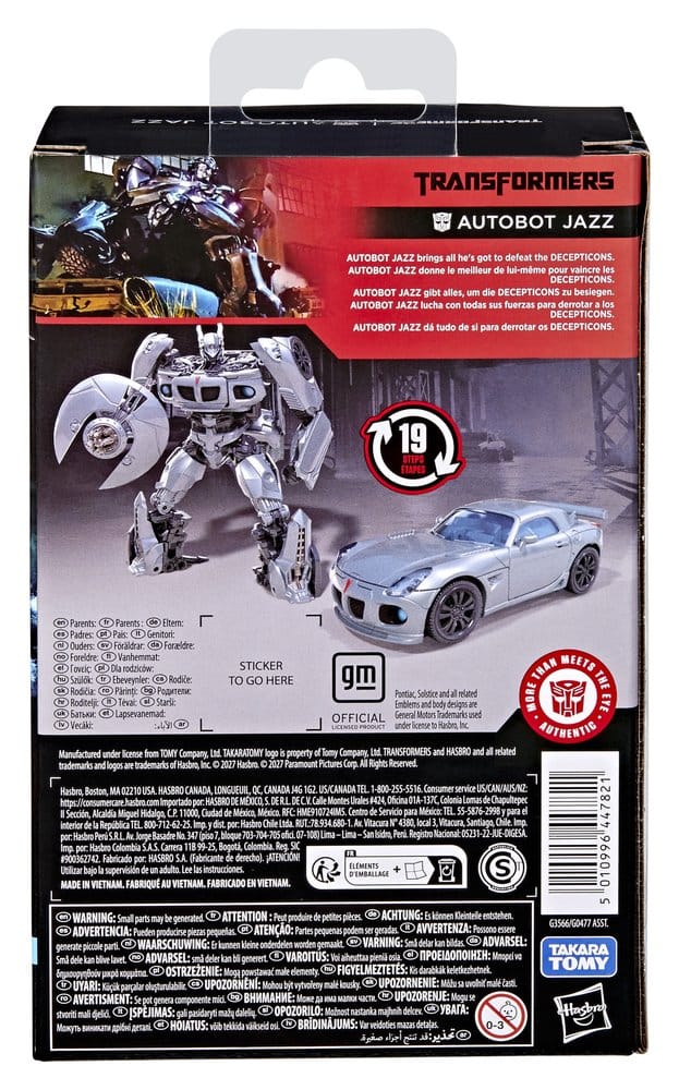 Transformers Studio Series Deluxe Class Action Figure Autobot Jazz 12 cm 5010996447821
