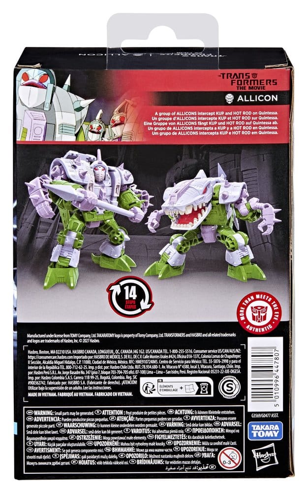 The Transformers: The Movie Studio Series Deluxe Class Action Figure Allicon 14 cm 5010996447807