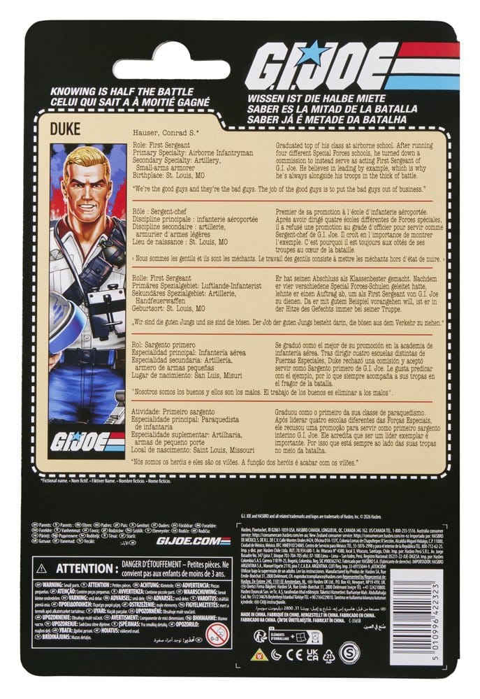 G.I. Joe Classified Series Retro Action Figure Duke 15 cm 5010996422323