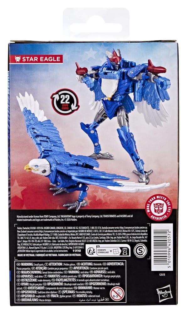 Transformers Deluxe Class Action Figure Star Eagle 11 cm 5010996420572