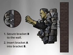Frankenstein Wall Mount 1/1 Boris Karloff as Frankenstein's Monster 94 x 94 cm 0798118011987
