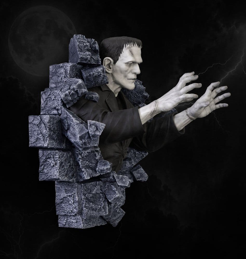 Frankenstein Wall Sculpture Classic Horror Edition Half Scale 48 cm 0798118012144