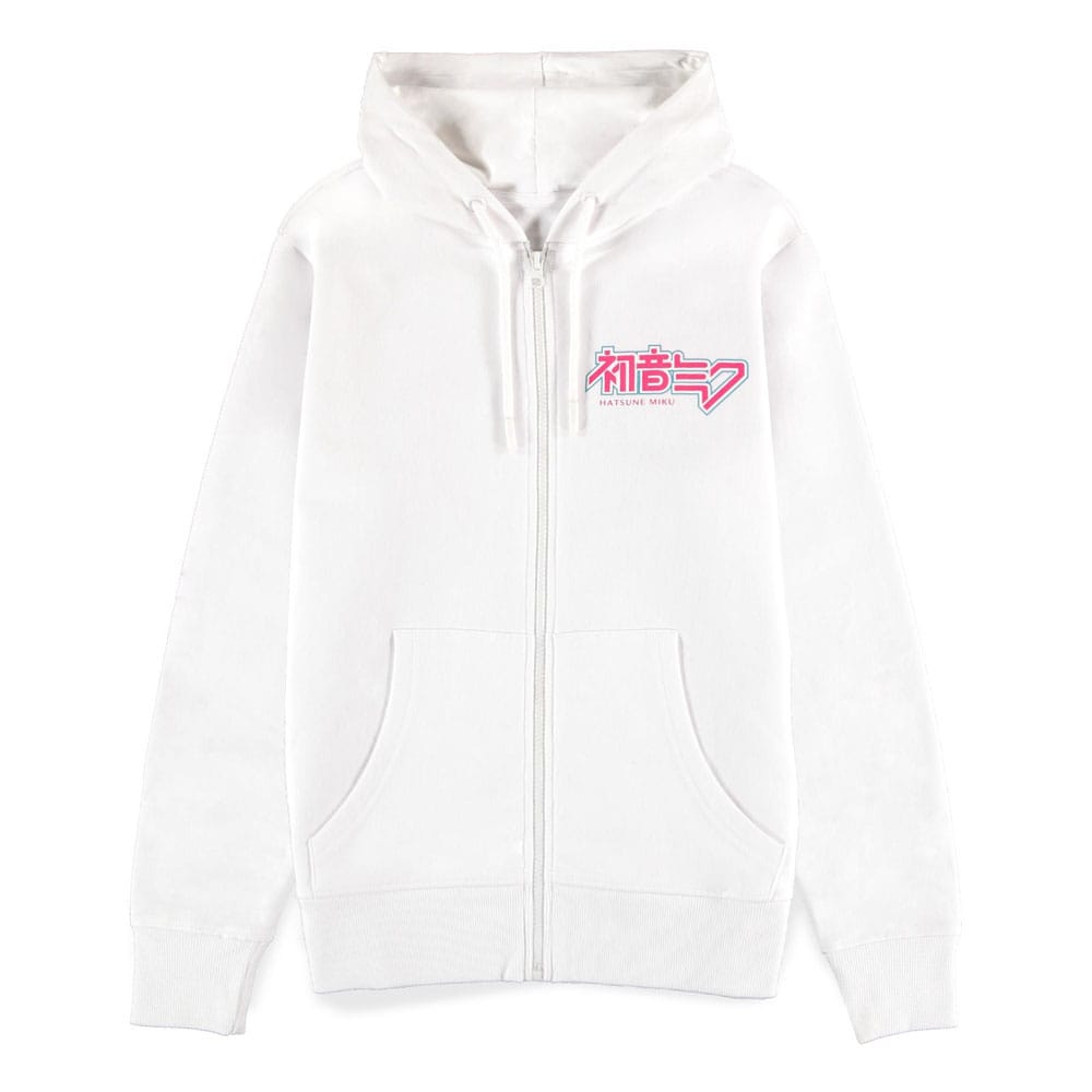 Hatsune Miku Zipper Hoodie White Size S 8718526393514