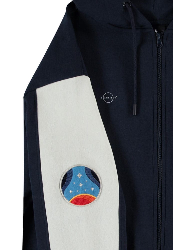 Starfield Zipper Hoodie Monochrome Emblem Size L 8718526401134