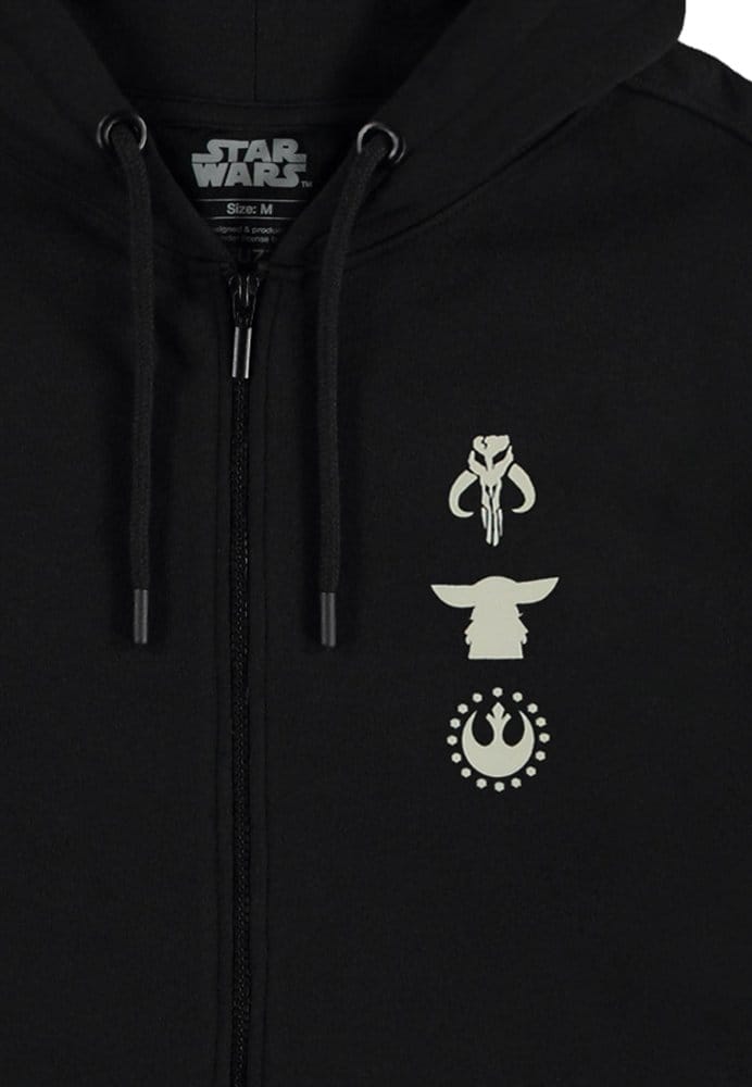 Star Wars: The Mandalorian & Grogu Zipper Hoodie Mythosaur skull Size S 8718526432015