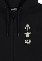Star Wars: The Mandalorian & Grogu Zipper Hoodie Mythosaur skull Size S 8718526432015