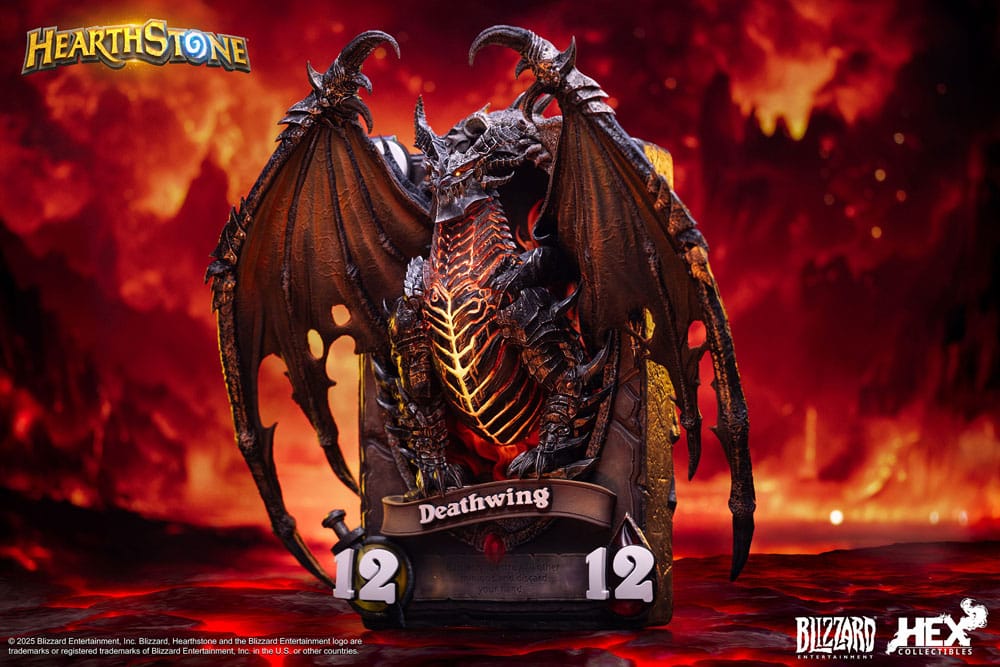 Hearthstone 3D Art Frame Statue Deathwing 34 cm 6978082551212