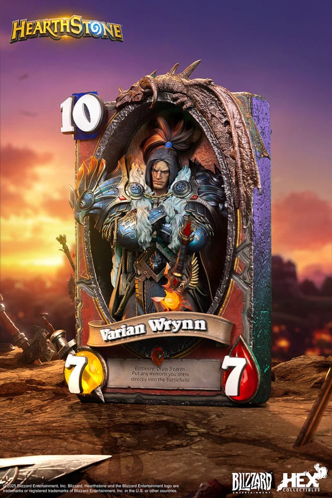 Hearthstone 3D Art Frame Statue Varian Wrynn 31 cm 6978082550710