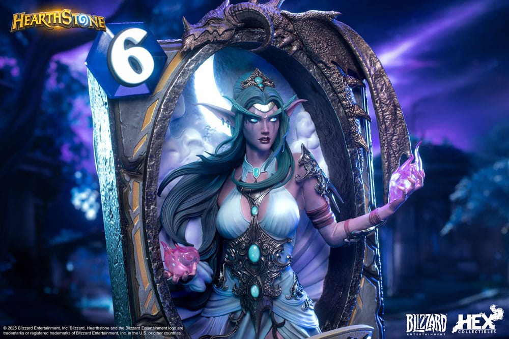 Hearthstone 3D Art Frame Statue Tyrande Whisperwind 31 cm 6978082556286