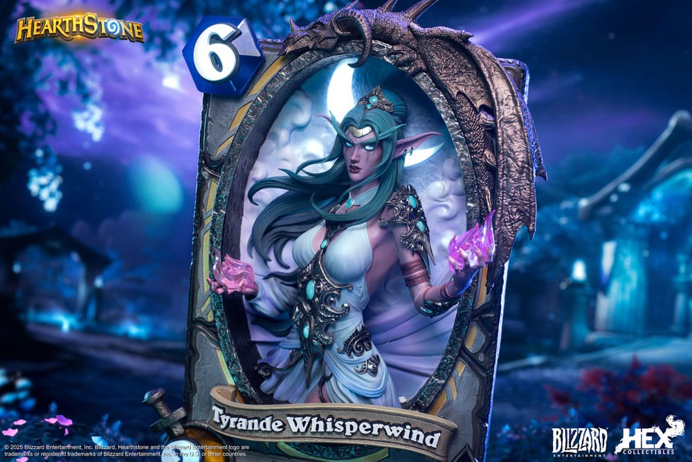 Hearthstone 3D Art Frame Statue Tyrande Whisperwind 31 cm 6978082556286