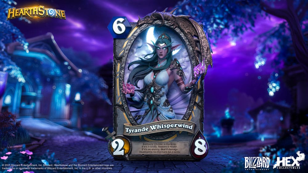 Hearthstone 3D Art Frame Statue Tyrande Whisperwind 31 cm 6978082556286