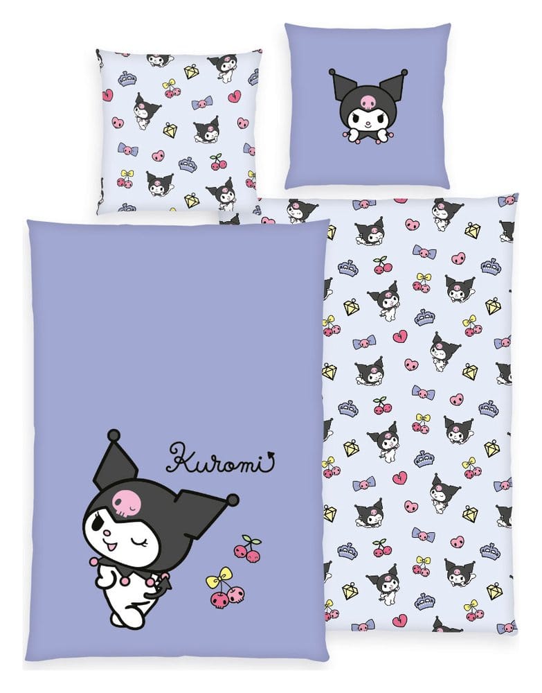 Sanrio Bed Linen Kuromi 135 x 200 cm 4070396005848