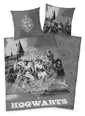 Harry Potter Bed Linen Hogwarts Gray 135 x 200 cm 4006891953810