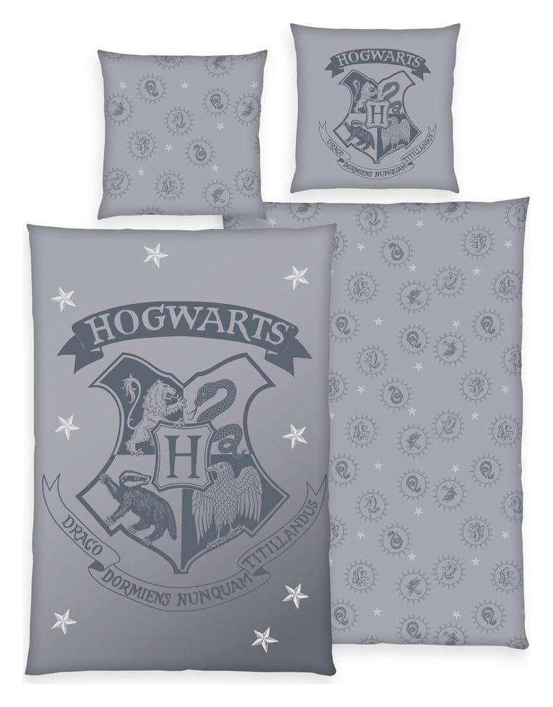 Harry Potter Bed Linen Mystical Gray 135 x 200 cm 4006891971081