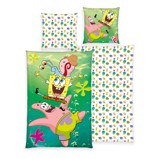 Spongebob Squarepants Duvet Set 135 x 200 cm / 80 x 80 cm 4006891977434