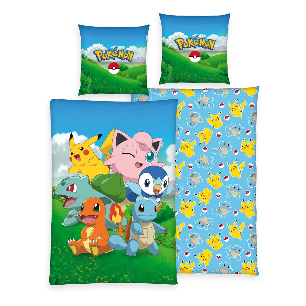 Pokemon Duvet Set Group A 135 x 200 cm / 80 x 80 cm 4006891983275