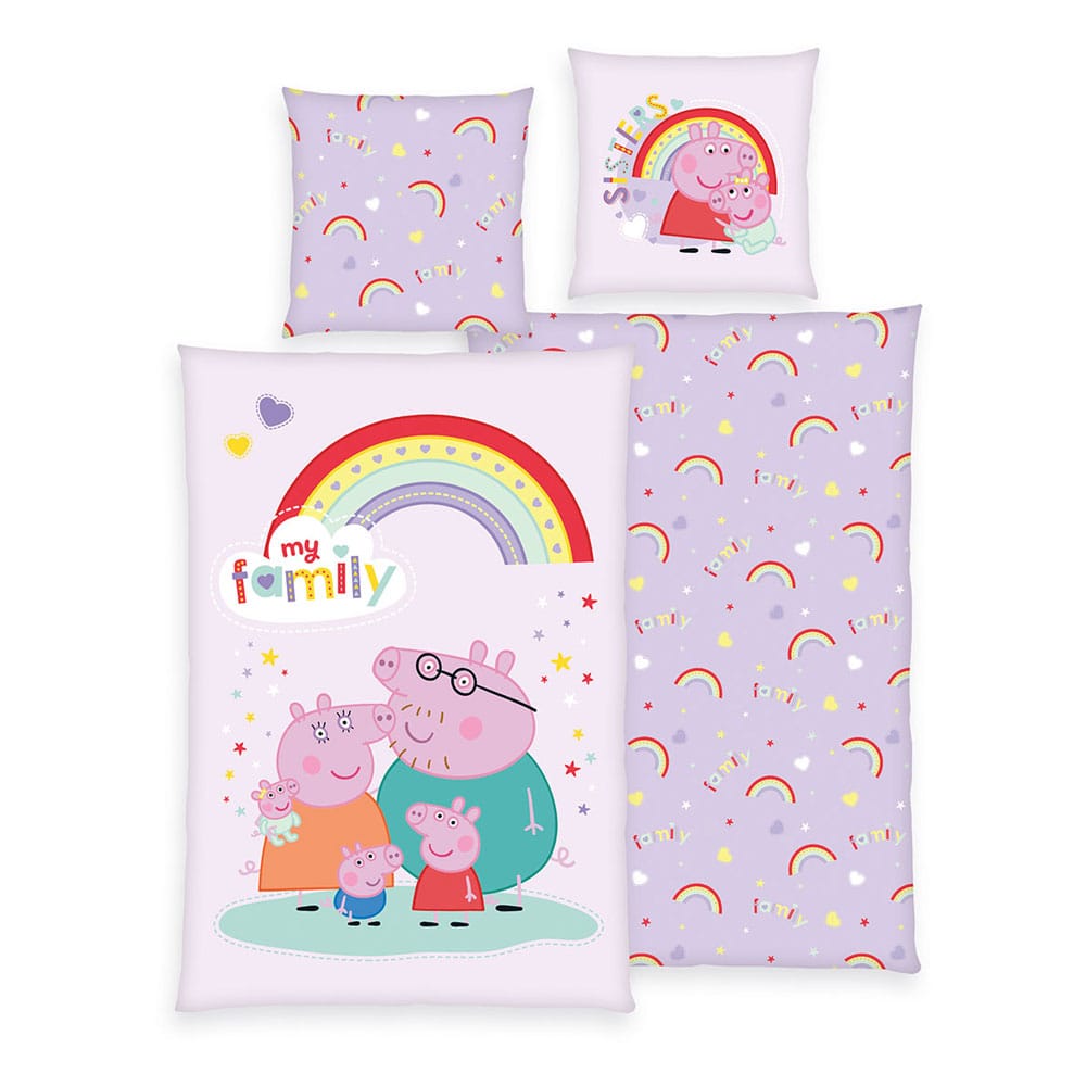 Peppa Pig bed linen Ver. 2 135 x 200 cm  4006891999238
