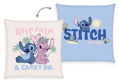 Lilo & Stitch Soft Velboa Pillow Stitch & Angel Keep Palm & Carry On 40 x 40 cm 4070396002311