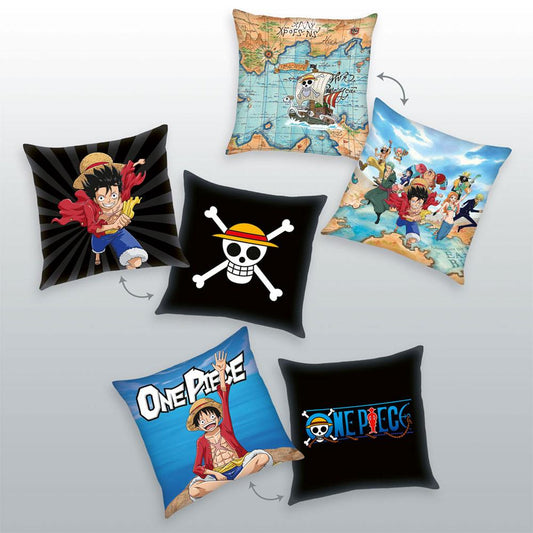 One Piece Pillows 3-Pack Characters 40 x 40 cm 4006891957405