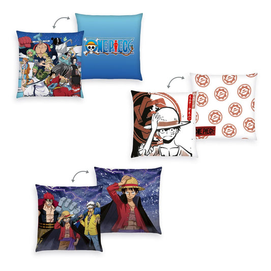One Piece Pillows 3-Pack Monkey D. Luffy 40 x 40 cm 4006891975577