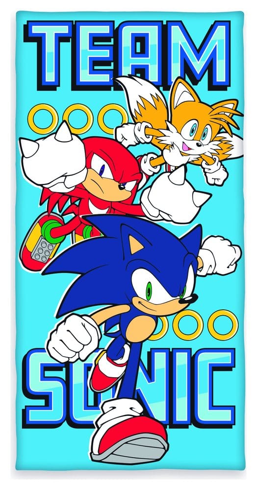 Sonic Beach Towel Team Sonic 70 x 140 cm 4006891991614