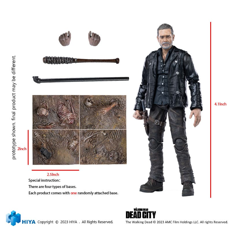 The Walking Dead Exquisite Mini Action Figure 1/18 Dead City Negan 11 cm 6957534203466