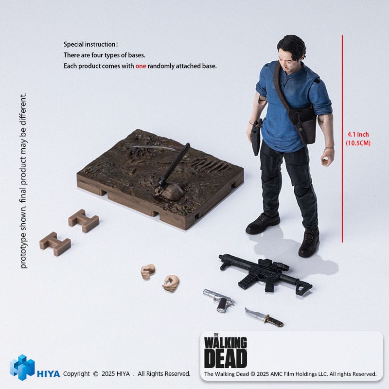 The Walking Dead Exquisite Mini Series  Actionfigur 1/18 Glenn 11 cm 6957534204593