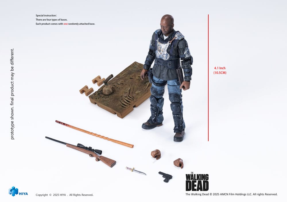 The Walking Dead: The Ones Who Lived Exquisite Mini Action Figure 1/18 Morgan 10 cm        6957534205163