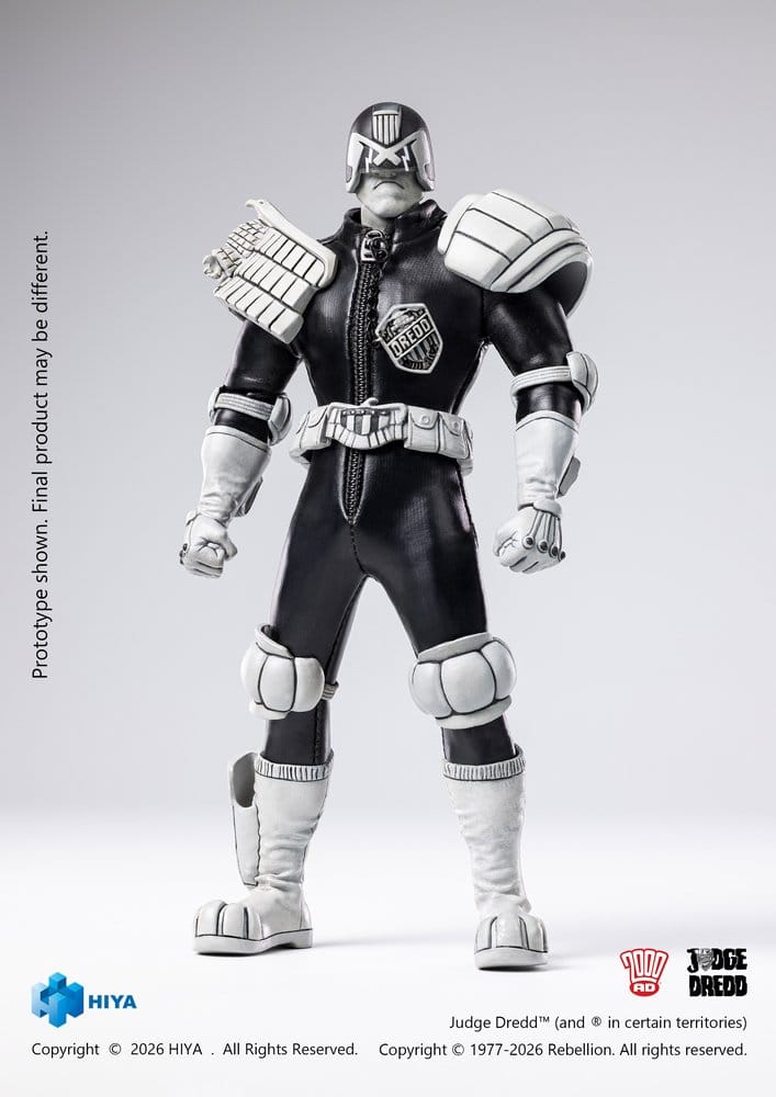 Judge Dredd Exquisite Super Action Figure 1/12 Judge Dredd Black & White Ver. 15 cm 6957534204869