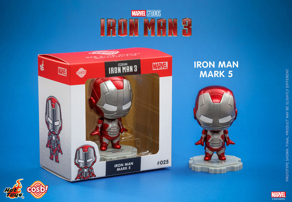 Iron Man 3 Cosbi Mini Figure Iron Man Mark 5  4582578293078