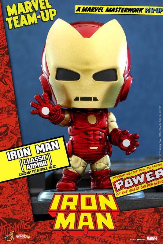 Marvel Comics Cosbaby (S) Mini Figure Iron Man (Classic Armor) 10 cm 4895228608314