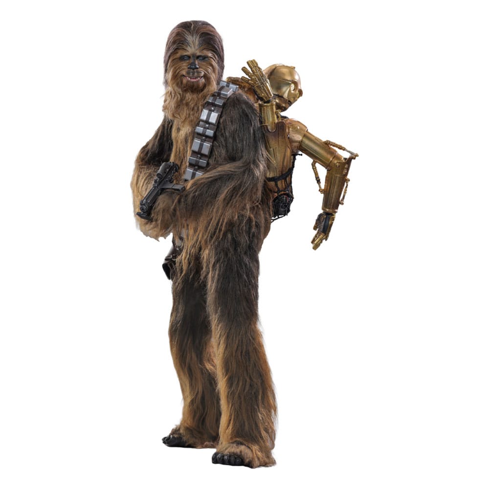 Star Wars Episode V Movie Masterpiece Action Figure 1/6 Chewbacca with Disassembled C-3PO 36 cm 903739