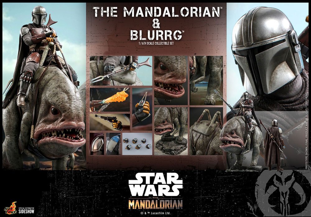 Star Wars The Mandalorian Action Figure 2-Pack 1/6 The Mandalorian & Blurrg 37 cm 4895228608116