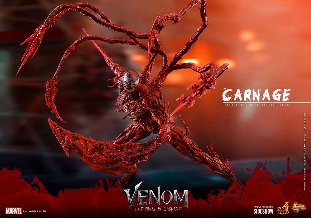 Venom: Let There Be Carnage Movie Masterpiece Series PVC Action Figure 1/6 Carnage Deluxe Ver. 43 cm 4895228609489