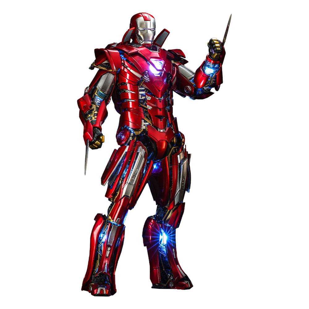 Iron Man 3 Movie Masterpiece Action Figure 1/6 Silver Centurion (Armor Suit Up Version) 32 cm 4895228609458