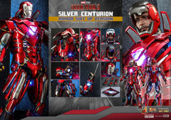 Iron Man 3 Movie Masterpiece Action Figure 1/6 Silver Centurion (Armor Suit Up Version) 32 cm 4895228609458