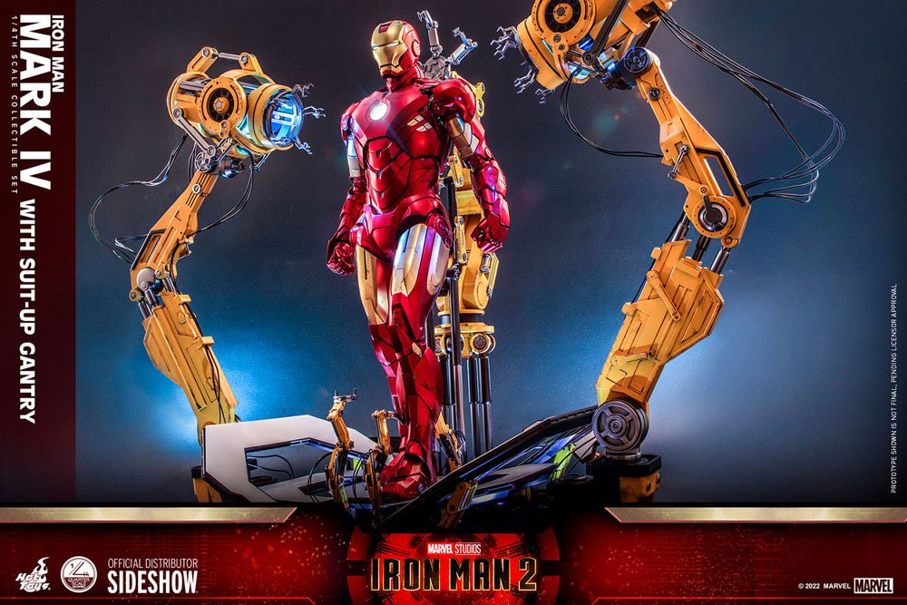 Iron Man 2 Action Figure 1/4 Iron Man Mark IV with Suit-Up Gantry 49 cm 4895228610294