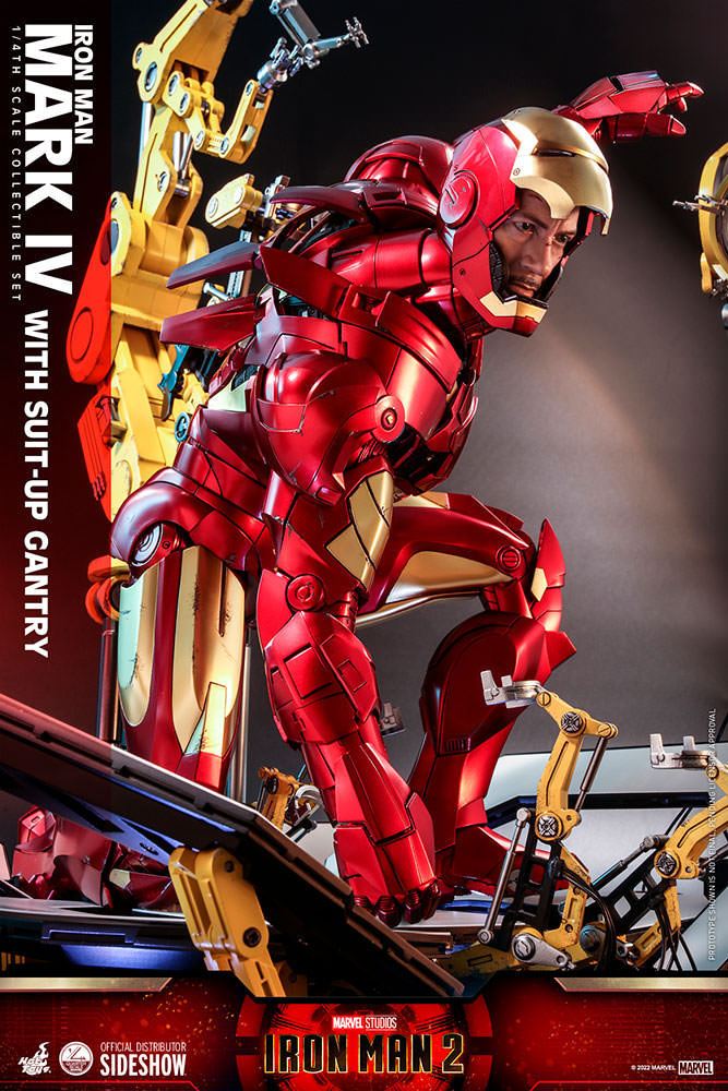 Iron Man 2 Action Figure 1/4 Iron Man Mark IV with Suit-Up Gantry 49 cm 4895228610294