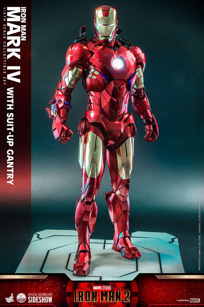 Iron Man 2 Action Figure 1/4 Iron Man Mark IV with Suit-Up Gantry 49 cm 4895228610294