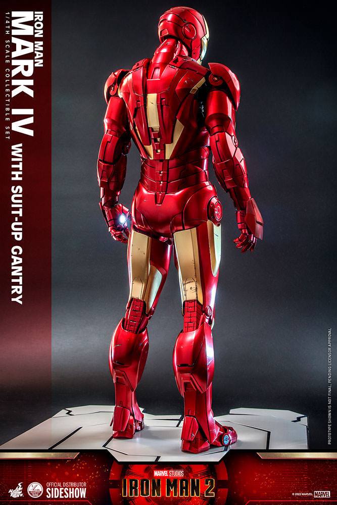 Iron Man 2 Action Figure 1/4 Iron Man Mark IV with Suit-Up Gantry 49 cm 4895228610294