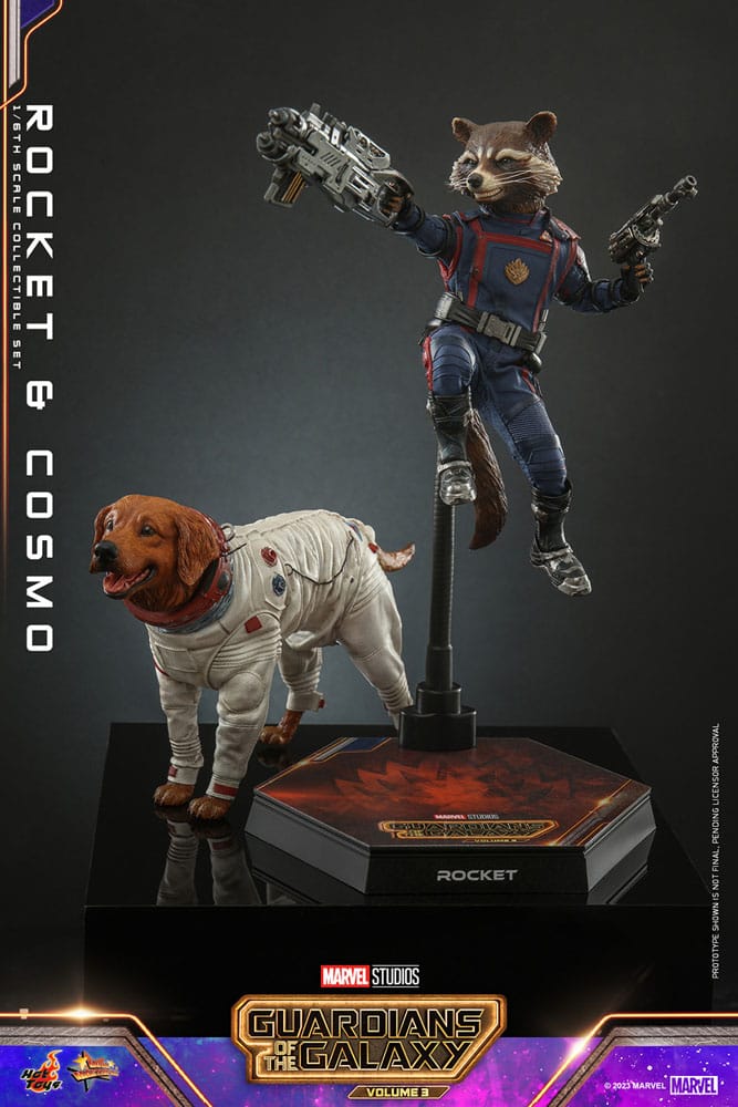 Guardians of the Galaxy Vol. 3 Movie Masterpiece Action Figuren 1/6 Rocket & Cosmo 16 cm 912327