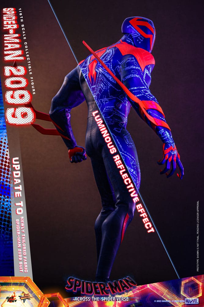 Spider-Man: Across the Spider-Verse Movie Masterpiece Action Figure 1/6 Spider-Man 2099 33 cm 4895228614629