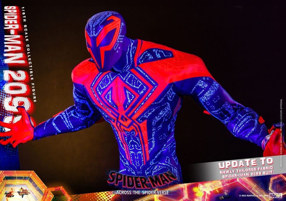 Spider-Man: Across the Spider-Verse Movie Masterpiece Action Figure 1/6 Spider-Man 2099 33 cm 4895228614629